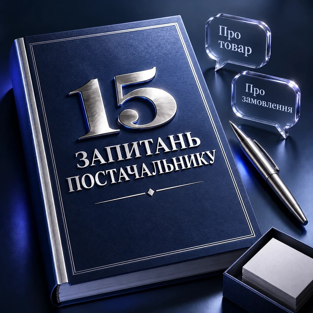 Об’ємний список запитань китайському постачальнику